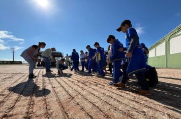 ALUNOS PARTICIPAM DE PESQUISA DE CAMPO DO PROGRAMA AGRINHO