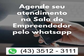 Sala do Empreendedor realiza agendamento para atendimento dos empresÃ¡rios por WhatsApp