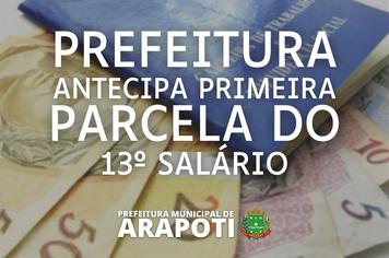 1ª parcela do 13º salário será paga aos servidores da Prefeitura nessa sexta (18) 