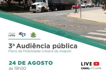 3Âª audiÃªncia pÃºblica do Plano de Mobilidade Urbana de Arapoti