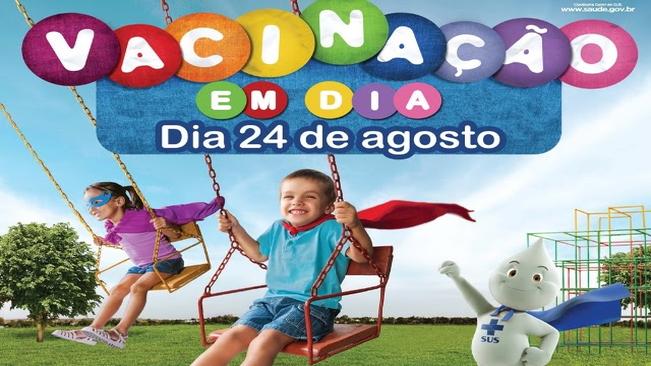 Campanha para atualizaÃ§Ã£o da caderneta de vacinas acontece dia 24