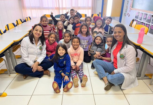 CMEI Santa Maria recebe ação do Programa Saúde na Escola