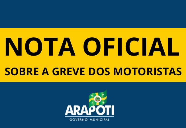 NOTA OFICIAL DO PODER EXECUTIVO