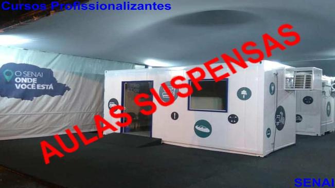 Comunicado â?? Suspensão de aulas dos cursos do Senai em razão da epidemia do CoronavÃrus