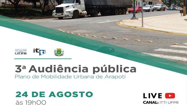 3Âª audiÃªncia pÃºblica do Plano de Mobilidade Urbana de Arapoti