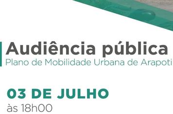 AudiÃªncia PÃºblica para discussÃ£o do Plano de Mobilidade Urbana de Arapoti