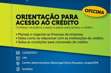 CURSO: OFICINA DE ACESSO AO CRÃ?DITO