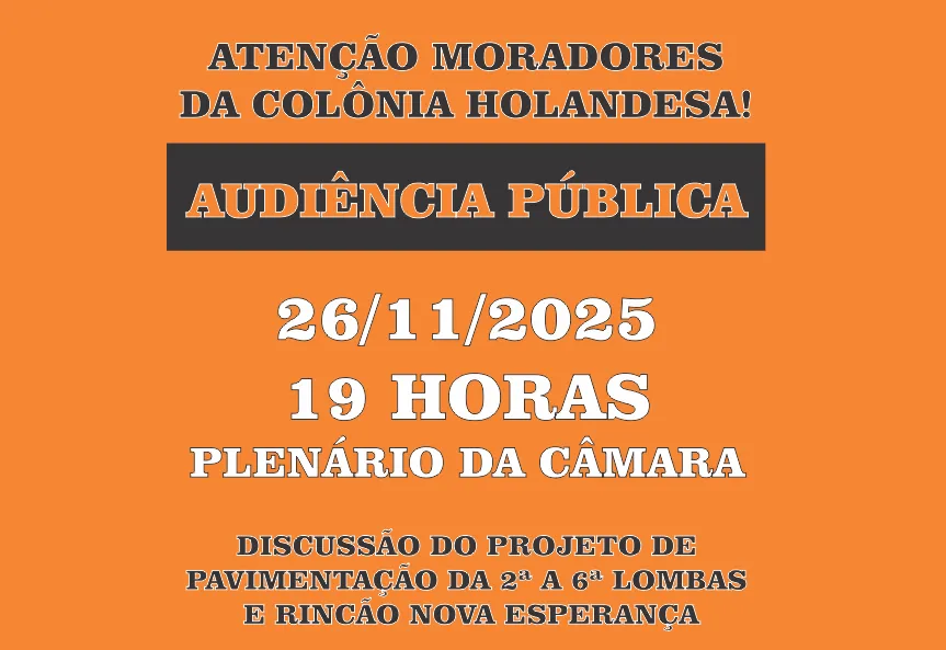 PAVIMENTAÇÃO NA COLÔNIA HOLANDESA