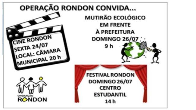Festival Rondon, Cine Rondon e MutirÃ£o EcolÃ³gico